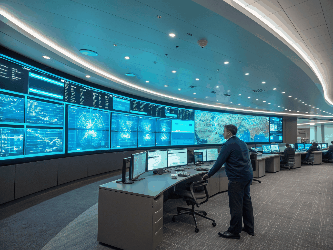 High-tech federal security operations center
