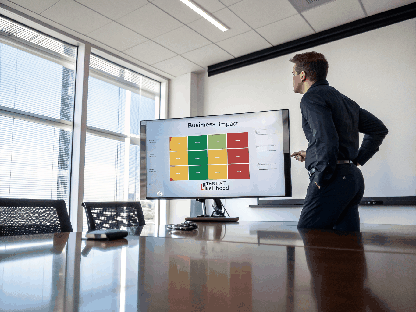 Data visualization of risk metrics